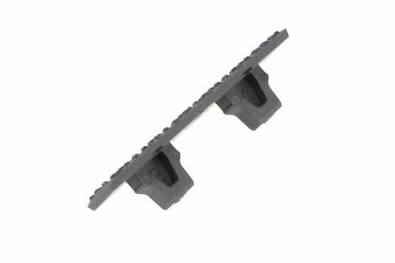 Magpul M-Lok stealth gray rail covers are made from durable, heat resistant polymer